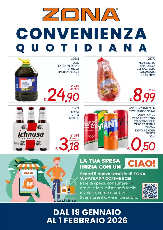 Volantino ZONA | Convenienza quotidiana! | 2026-01-19T00:00:00.000Z - 2026-02-01T00:00:00.000Z