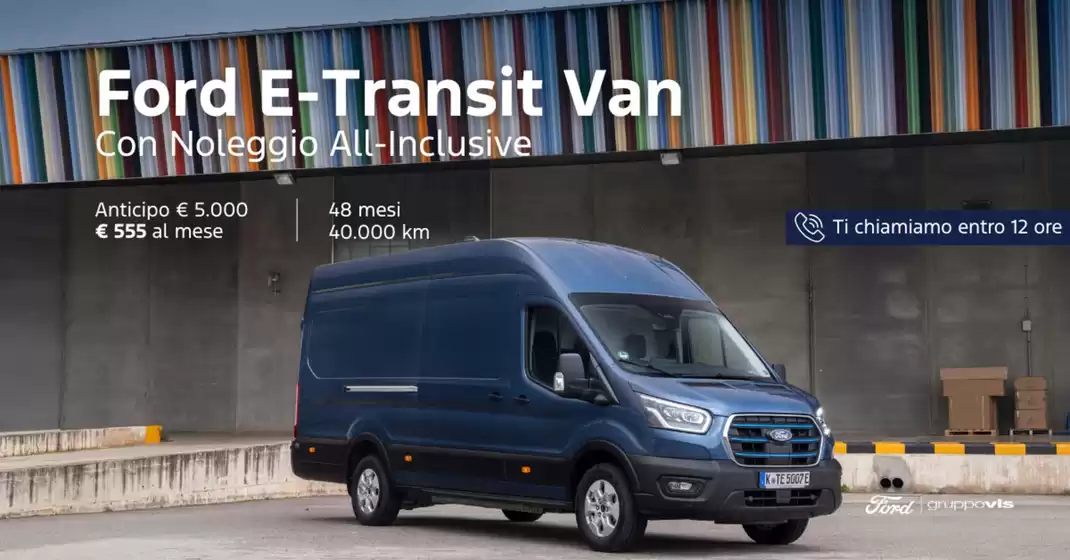 Volantino Gruppovis | Ford E-transit van | 2026-01-14T00:00:00.000Z - 2026-01-31T00:00:00.000Z