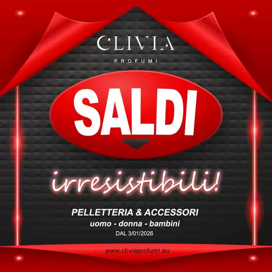 Volantino Clivia a Crotone | Saldi irresistibili! | 2026-01-14T00:00:00.000Z - 2026-01-31T00:00:00.000Z