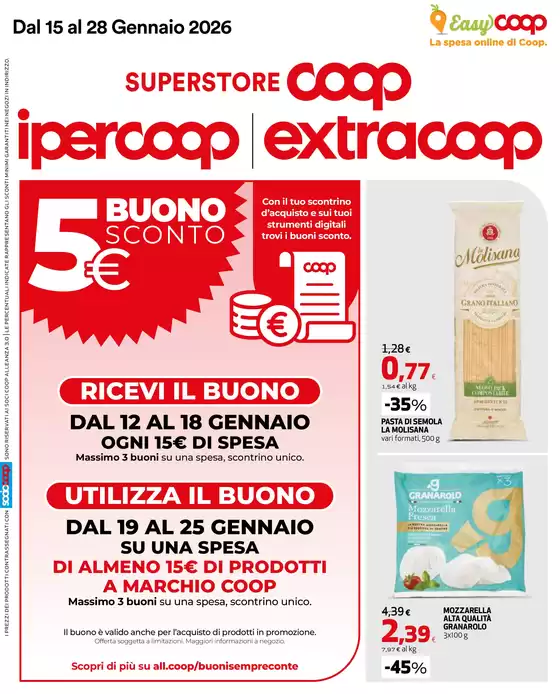 Volantino Superstore Coop a Gualdo | Offerte per te | 2026-01-15T00:00:00.000Z - 2026-01-28T00:00:00.000Z