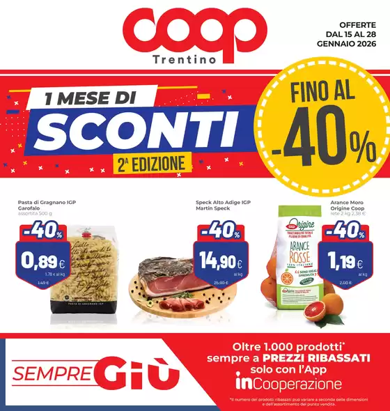 Volantino Coop a Gualdo | Fino al 40% | 2026-01-15T00:00:00.000Z - 2026-01-28T00:00:00.000Z