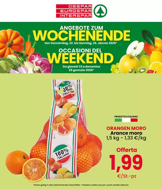Volantino Eurospar a Monza | Occasioni del weekend | 2026-01-22T00:00:00.000Z - 2026-01-25T00:00:00.000Z