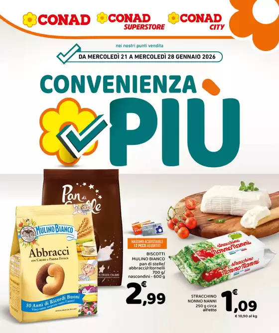 Volantino Conad Superstore a Cellamare | Convenienza Più | 2026-01-21T00:00:00.000Z - 2026-01-28T00:00:00.000Z