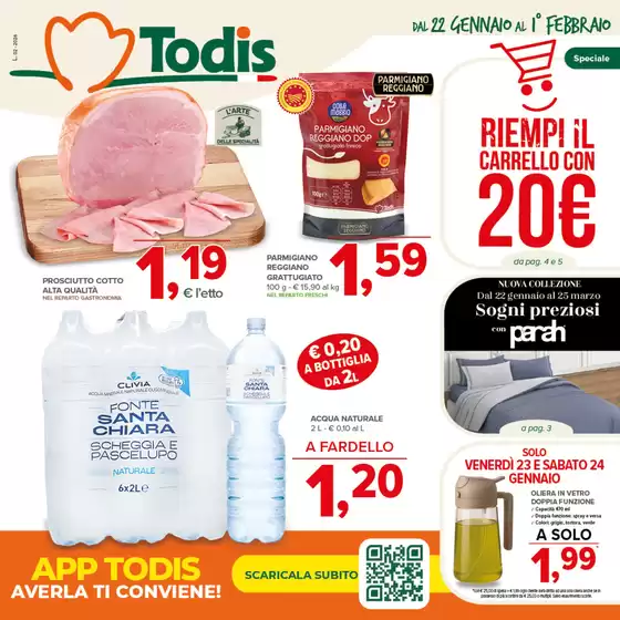 Volantino Todis a Pozzallo | Riempi il carrello con 20 euro | 2026-01-22T00:00:00.000Z - 2026-02-01T00:00:00.000Z