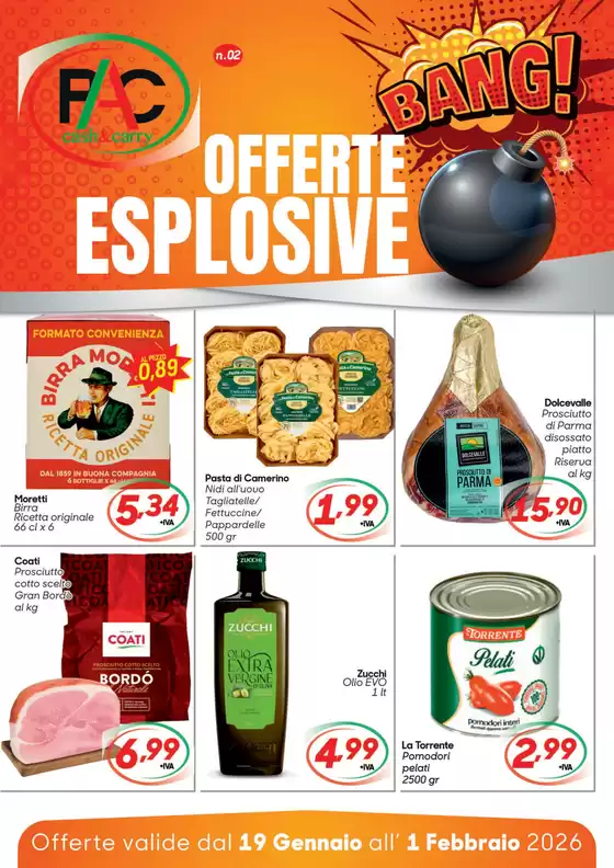 Volantino Pac Cash&Carry a Altamura | Offerte esplosive | 2026-01-19T00:00:00.000Z - 2026-02-01T00:00:00.000Z