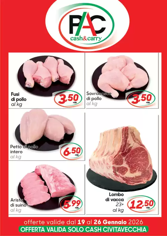 Volantino Pac Cash&Carry a Altamura | Offerte fresco | 2026-01-19T00:00:00.000Z - 2026-01-26T00:00:00.000Z