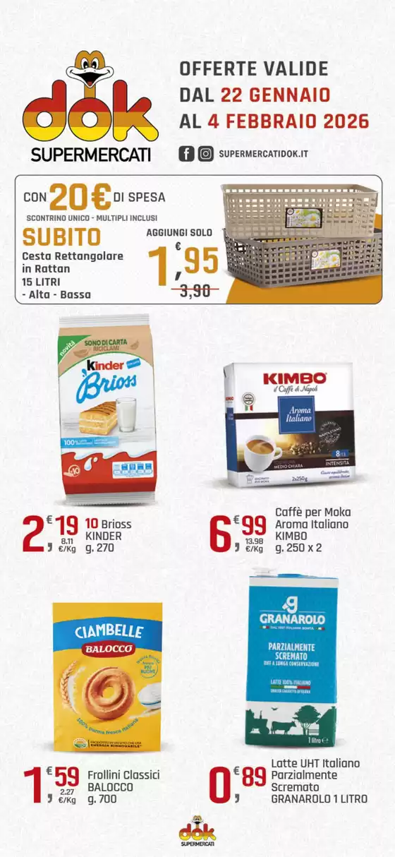 Volantino Dok | Offerte valide dal 22 gennaio al 4 febbraio 2026 | 2026-01-22T00:00:00.000Z - 2026-02-04T00:00:00.000Z
