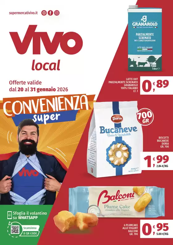 Volantino Vivo Market | Convenienza super | 2026-01-20T00:00:00.000Z - 2026-01-31T00:00:00.000Z