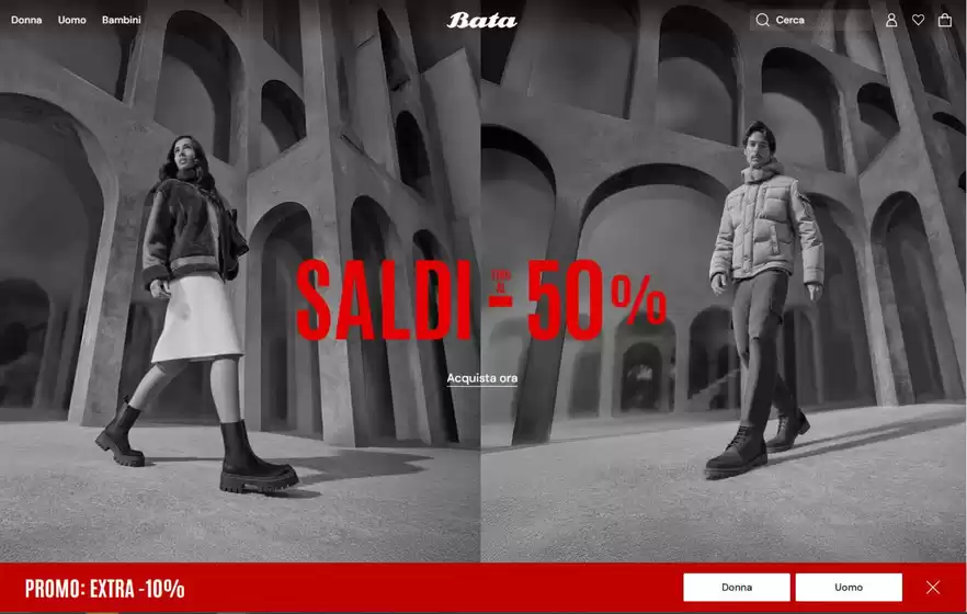Volantino Bata a Milano | -50% | 2026-01-20T00:00:00.000Z - 2026-04-09T00:00:00.000Z