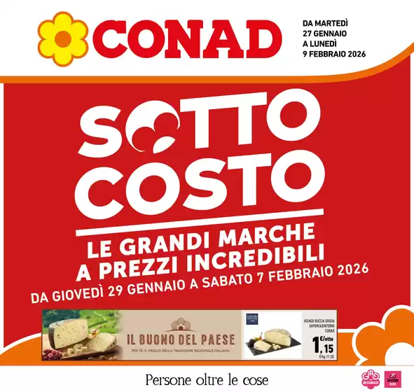 Volantino Conad City a Valenzano | Sottocosto | 2026-01-27T00:00:00.000Z - 2026-02-09T00:00:00.000Z