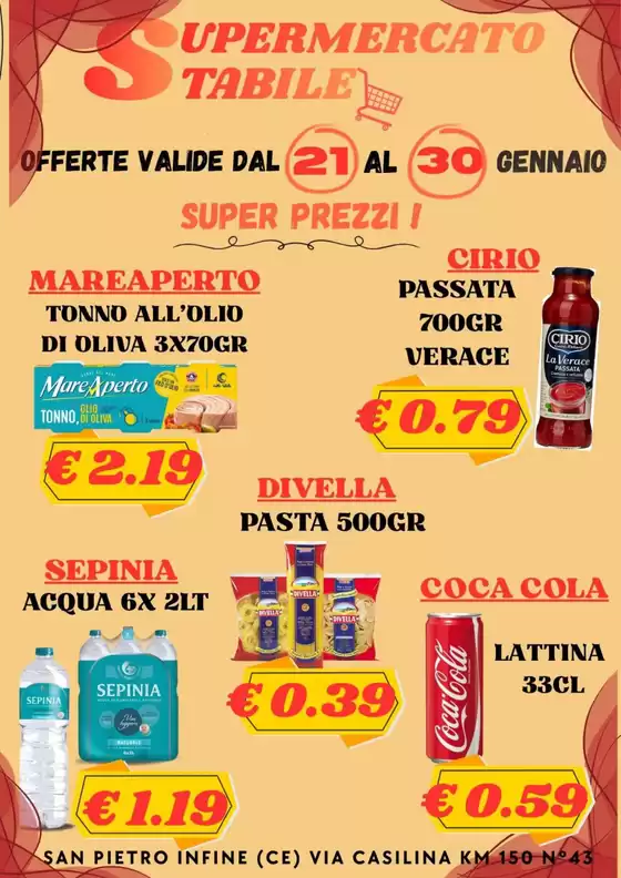 Volantino Supermercati Stabile | Super prezzi | 2026-01-21T00:00:00.000Z - 2026-01-30T00:00:00.000Z