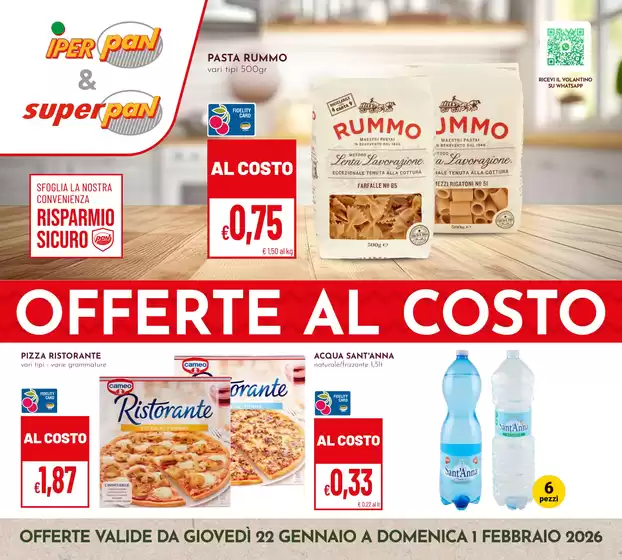 Volantino Superpan | Offerte al costo | 2026-01-22T00:00:00.000Z - 2026-02-01T00:00:00.000Z