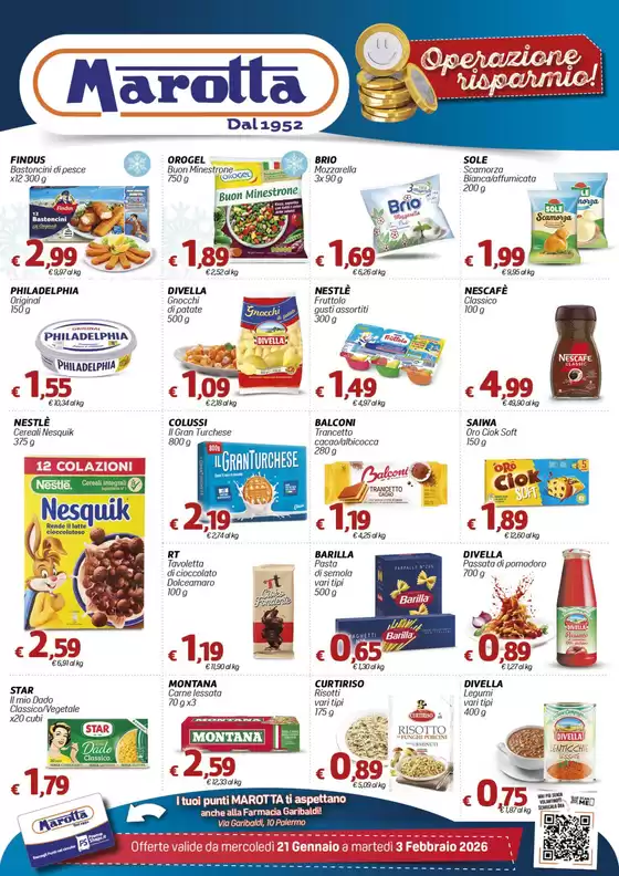 Volantino Marotta | Operazione risparmio! | 2026-01-21T00:00:00.000Z - 2026-02-03T00:00:00.000Z