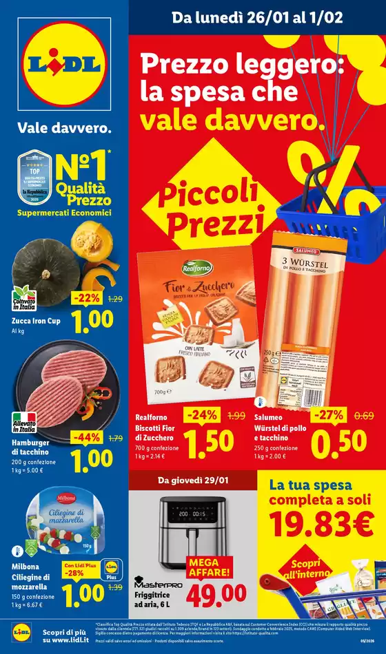 Volantino Lidl a Verona | Piccoli prezzi | 2026-01-26T00:00:00.000Z - 2026-02-01T00:00:00.000Z
