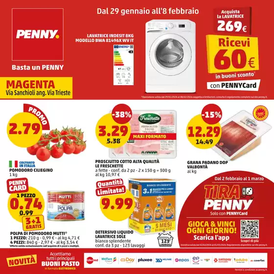 Volantino PENNY a Pero | Dal 29 gennaio all'8 febbraio | 2026-01-29T00:00:00.000Z - 2026-02-08T00:00:00.000Z