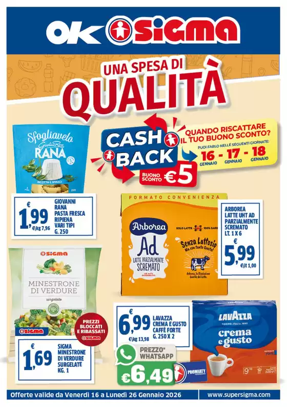 Volantino Ok Sigma a Belvedere Marittimo | Una spesa di qualita | 2026-01-21T00:00:00.000Z - 2026-01-26T00:00:00.000Z