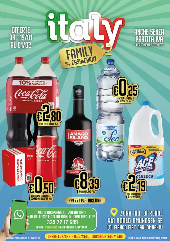 Volantino Italy Cash&Carry a Belvedere Marittimo | offerte dal 19/01 al 01/02 | 2026-01-19T00:00:00.000Z - 2026-02-01T00:00:00.000Z
