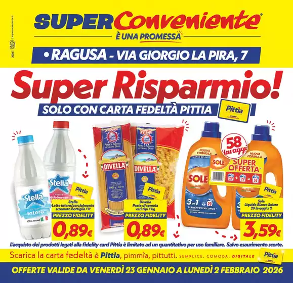 Volantino SuperConveniente a Tagliolo Monferrato | Super Risparmio  | 2026-01-23T00:00:00.000Z - 2026-02-02T00:00:00.000Z