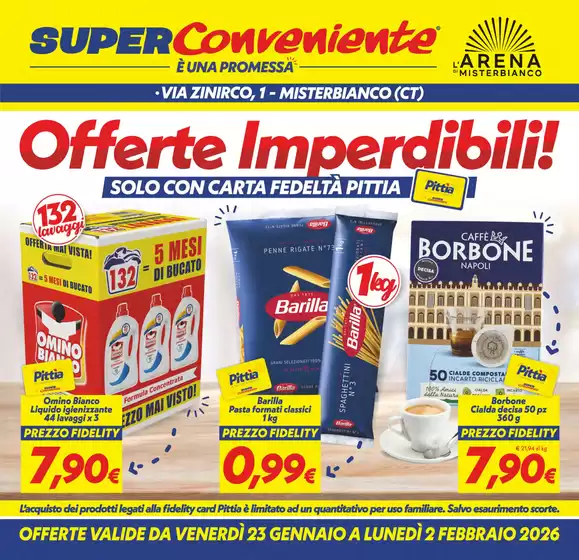 Volantino SuperConveniente a Tagliolo Monferrato | Offerte imperdibili  | 2026-01-23T00:00:00.000Z - 2026-02-02T00:00:00.000Z