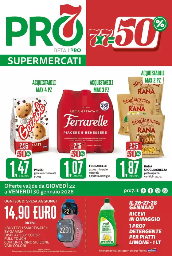 Volantino Pam RetailPro a Belvedere Marittimo | 7x7=50% | 2026-01-22T00:00:00.000Z - 2026-01-30T00:00:00.000Z