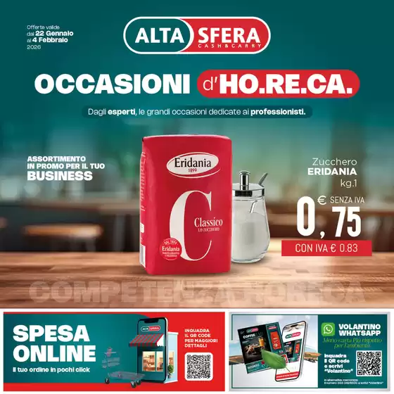 Volantino Altasfera | Occasionii d'HO.RE.CA | 2026-01-22T00:00:00.000Z - 2026-02-04T00:00:00.000Z