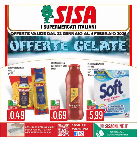 Volantino Sisa | Offerte gelate | 2026-01-22T00:00:00.000Z - 2026-02-04T00:00:00.000Z