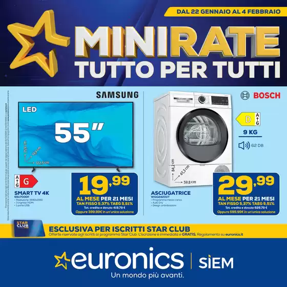 Volantino Euronics a Treviglio | MINIRATE | 2026-01-22T00:00:00.000Z - 2026-02-04T00:00:00.000Z