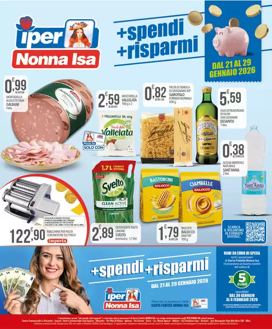 Volantino Iper Nonna Isa a Grugliasco | Dal 21 al 29 gennaio 2026 | 2026-01-21T00:00:00.000Z - 2026-02-06T00:00:00.000Z