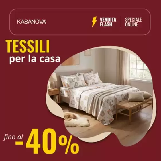 Volantino Kasanova a Palermo | Tessili per la casa | 2026-01-22T00:00:00.000Z - 2026-02-05T00:00:00.000Z