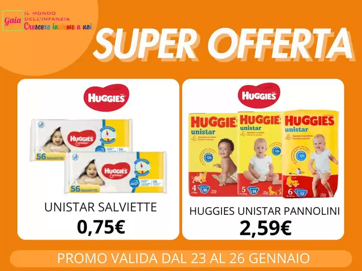 Volantino Sanitaria Gaia a Castiglione in Teverina | Super offerta | 2026-01-23T00:00:00.000Z - 2026-01-26T00:00:00.000Z