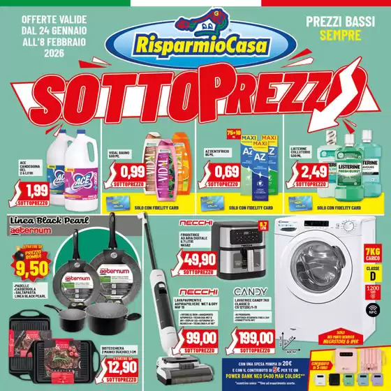 Volantino Risparmio Casa a Cassino | Sottoprezzo | 2026-01-24T00:00:00.000Z - 2026-02-08T00:00:00.000Z