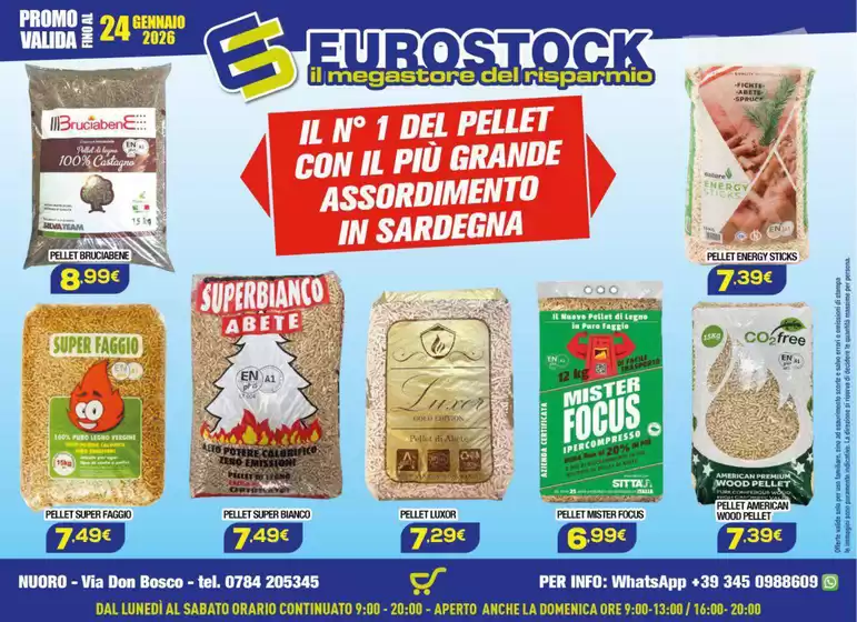 Volantino Eurostock a Cassino | Promo valida fino al 24 gennaio | 2026-01-23T00:00:00.000Z - 2026-01-24T00:00:00.000Z
