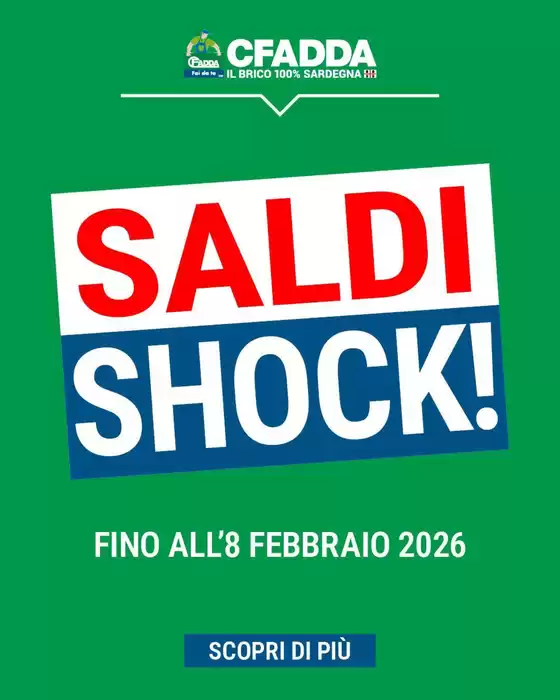 Volantino CFadda a Cinisi | Saldi shock! | 2026-01-23T00:00:00.000Z - 2026-02-08T00:00:00.000Z