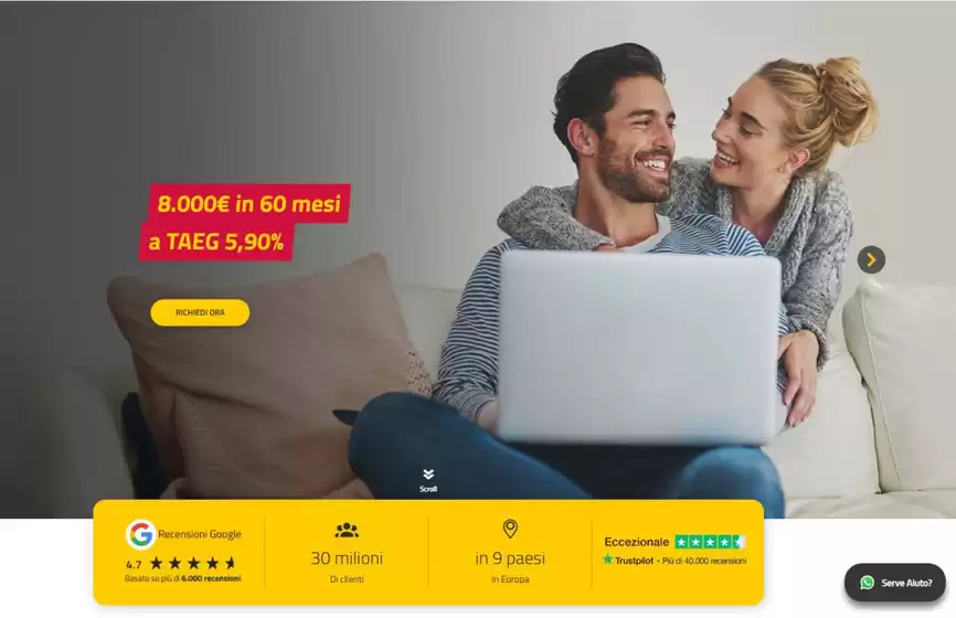 Volantino Cofidis a Albisola Superiore | 8000€ in 60 mesi a Taeg 5,90% | 2026-01-23T00:00:00.000Z - 2027-01-28T00:00:00.000Z