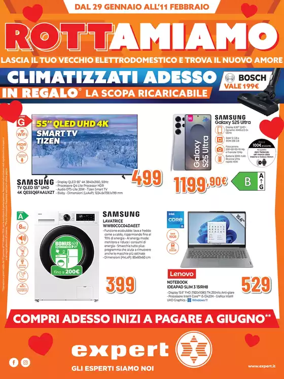 Volantino Expert a Aquino | ROTTAMIAMO da Expert! | 2026-01-29T00:00:00.000Z - 2026-02-11T00:00:00.000Z