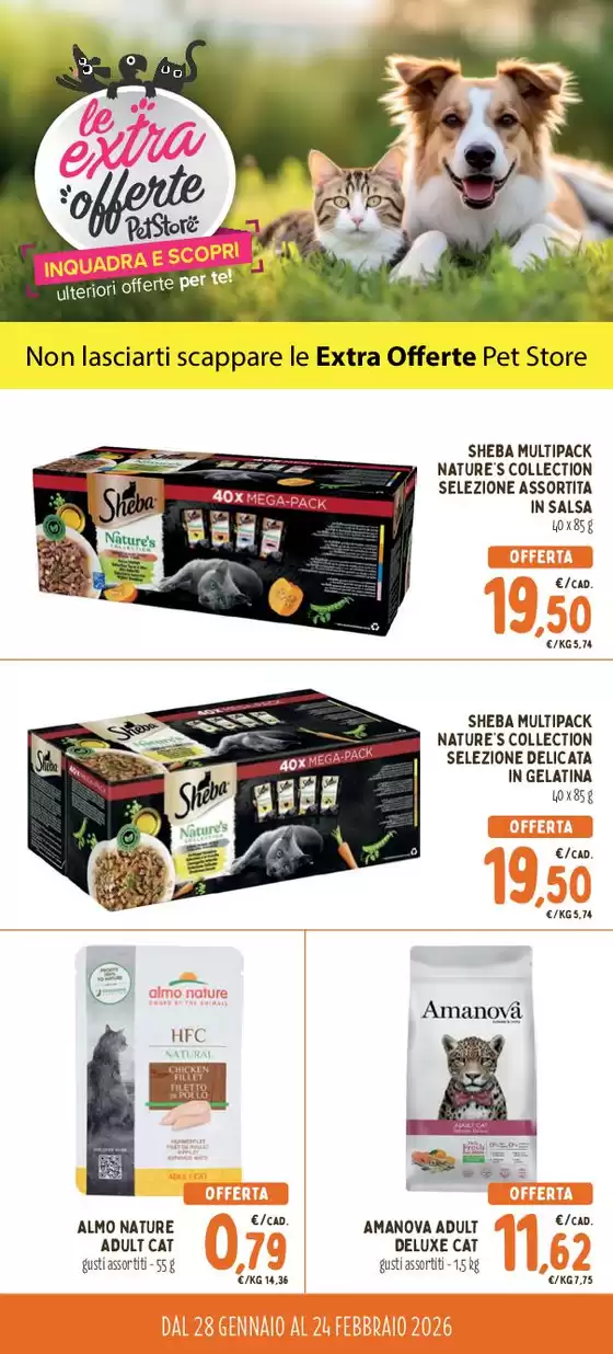 Volantino Pet Store Conad a Trieste | Le extra offerte  | 2026-01-28T00:00:00.000Z - 2026-02-24T00:00:00.000Z