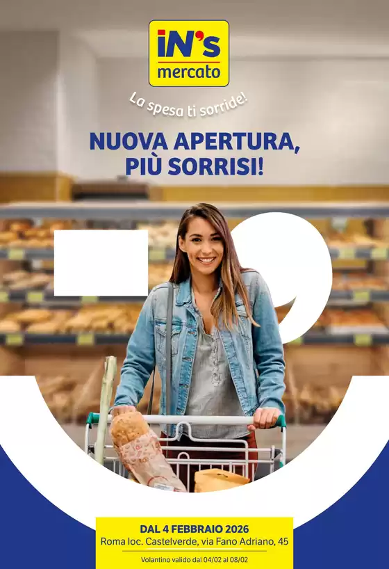 Volantino IN'S a La Spezia | Nuova Apertura, piu sorrisi! | 2026-02-04T00:00:00.000Z - 2026-02-08T00:00:00.000Z