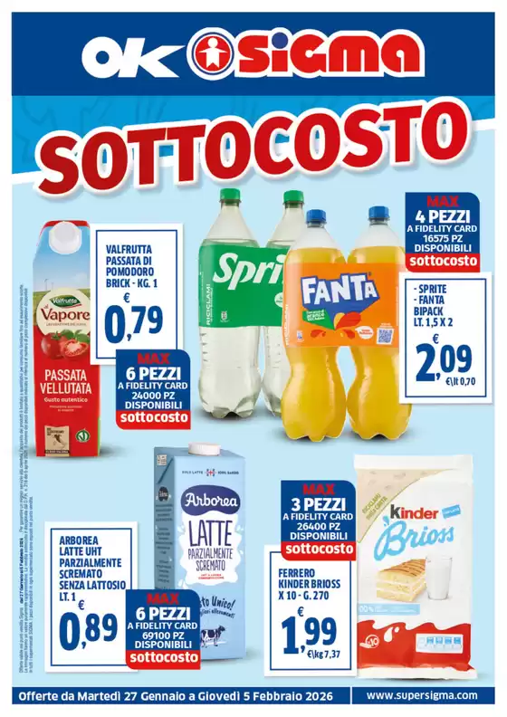 Volantino Ok Sigma a San Colombano al Lambro | Sottocosto | 2026-01-27T00:00:00.000Z - 2026-02-05T00:00:00.000Z