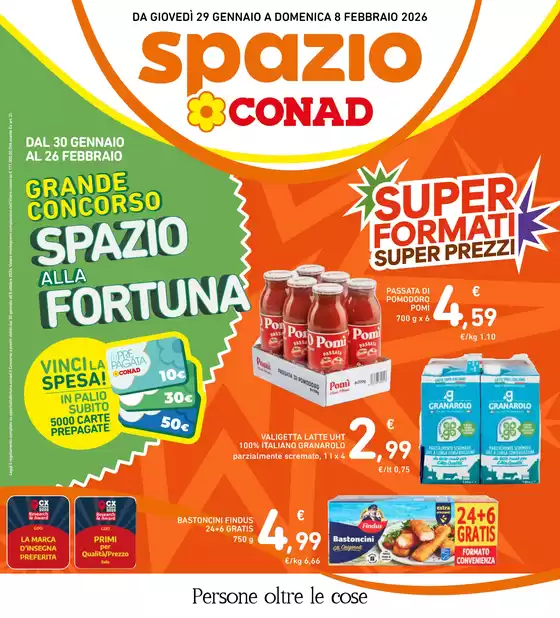 Volantino Spazio Conad | SUPER FORMATI SUPER PREZZI | 2026-01-29T00:00:00.000Z - 2026-02-08T00:00:00.000Z