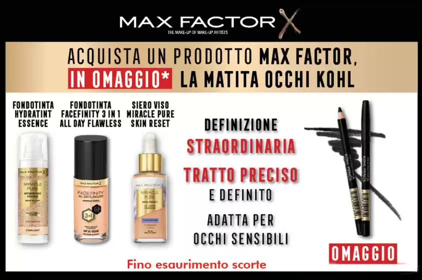 Volantino Bernava a Castellarano | Acquista un prodotto max factor | 2026-01-28T00:00:00.000Z - 2026-02-06T00:00:00.000Z