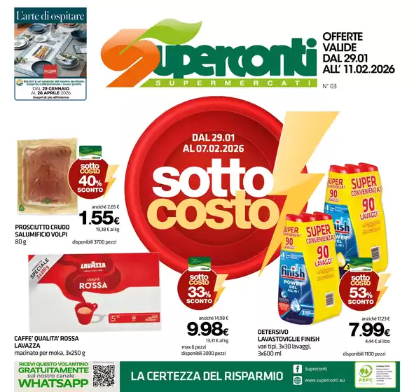 Volantino Superconti a Marsciano | Sottocosto | 2026-01-29T00:00:00.000Z - 2026-02-11T00:00:00.000Z