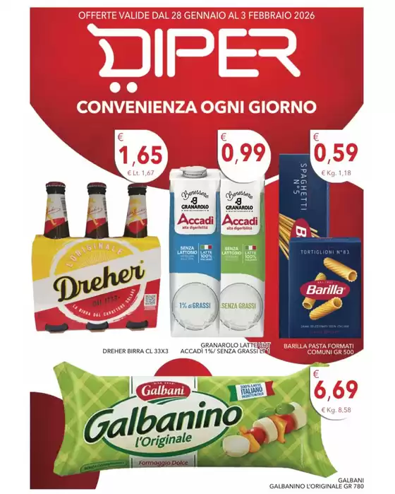 Volantino Diper Spesa a Marsciano | Convenienza ogni giorno | 2026-01-28T00:00:00.000Z - 2026-02-03T00:00:00.000Z