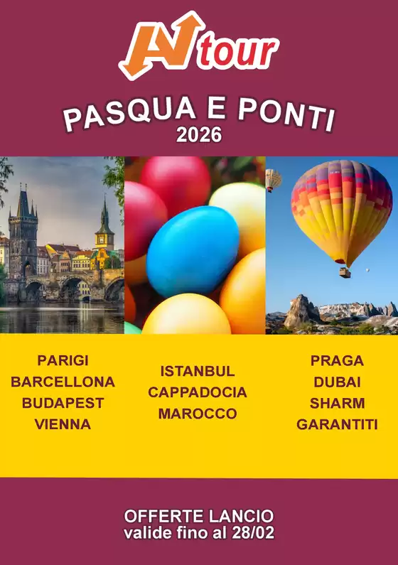 Volantino Av Tour a Napoli | Pasqua e ponti 2026 | 2026-01-28T00:00:00.000Z - 2026-02-28T00:00:00.000Z