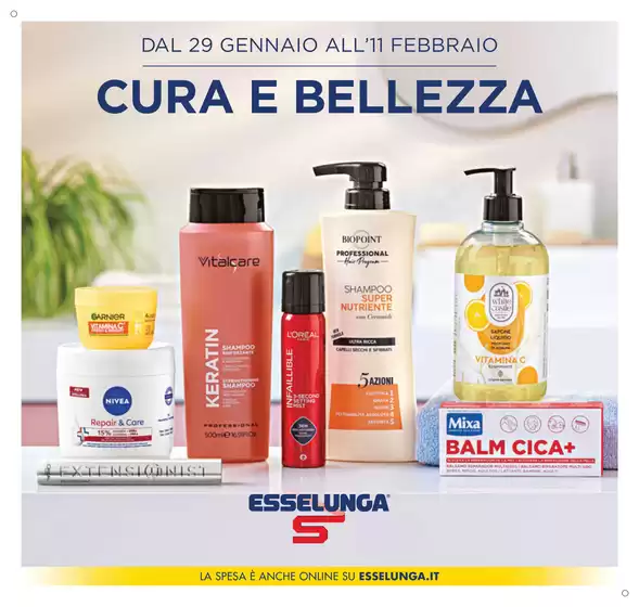 Volantino Esselunga a Blera | Cura e Bellezza | 2026-01-29T00:00:00.000Z - 2026-02-11T00:00:00.000Z
