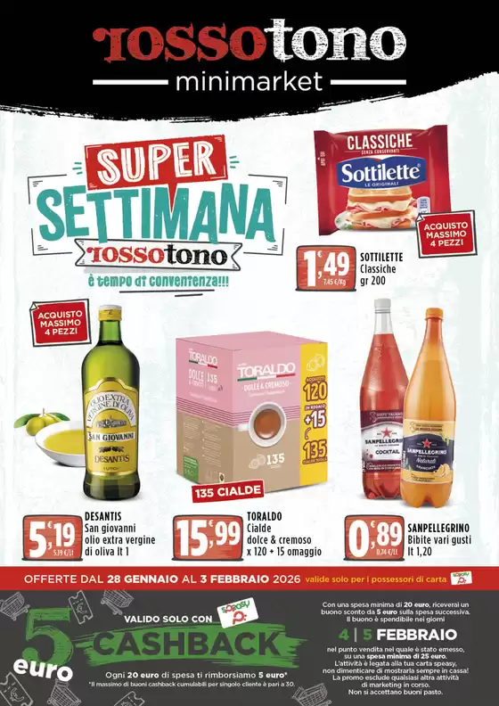 Volantino Rossotono Minimarket a Blera | Super Settimana | 2026-01-28T00:00:00.000Z - 2026-02-03T00:00:00.000Z