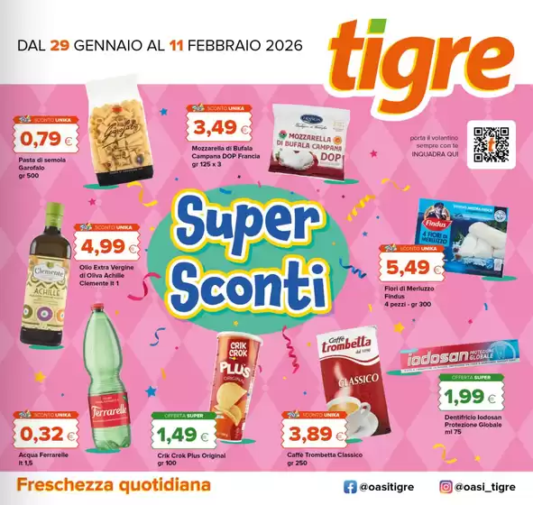 Volantino Tigre a Carinaro | Super sconti | 2026-01-29T00:00:00.000Z - 2026-02-11T00:00:00.000Z