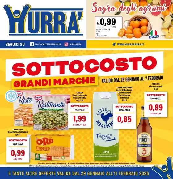 Volantino Hurrà Discount a Thiene | Sottocoto | 2026-01-29T00:00:00.000Z - 2026-02-11T00:00:00.000Z