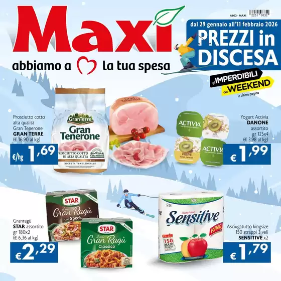 Volantino Maxì | Prezzi in discesa | 2026-01-29T00:00:00.000Z - 2026-02-11T00:00:00.000Z