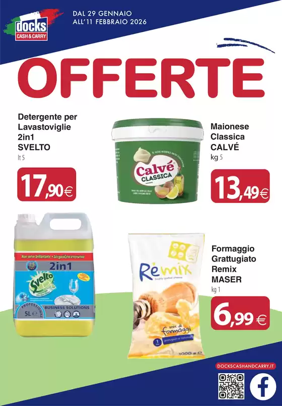 Volantino Docks Cash&Carry a Qualiano | Offerte | 2026-01-29T00:00:00.000Z - 2026-02-11T00:00:00.000Z