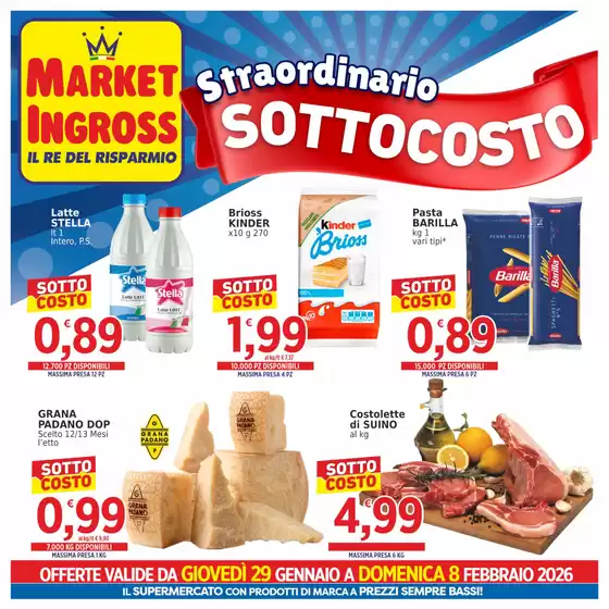 Volantino Market Ingross a Qualiano | Sottocosto | 2026-01-29T00:00:00.000Z - 2026-02-08T00:00:00.000Z